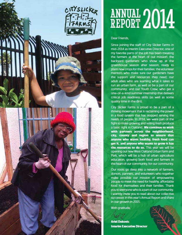 City Slicker Farms 2014 Annual Report