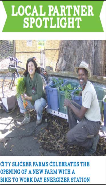 City Slicker Farms in the Bike to Work Day Guide City Slicker Farms in the Bike to Work Day Guide