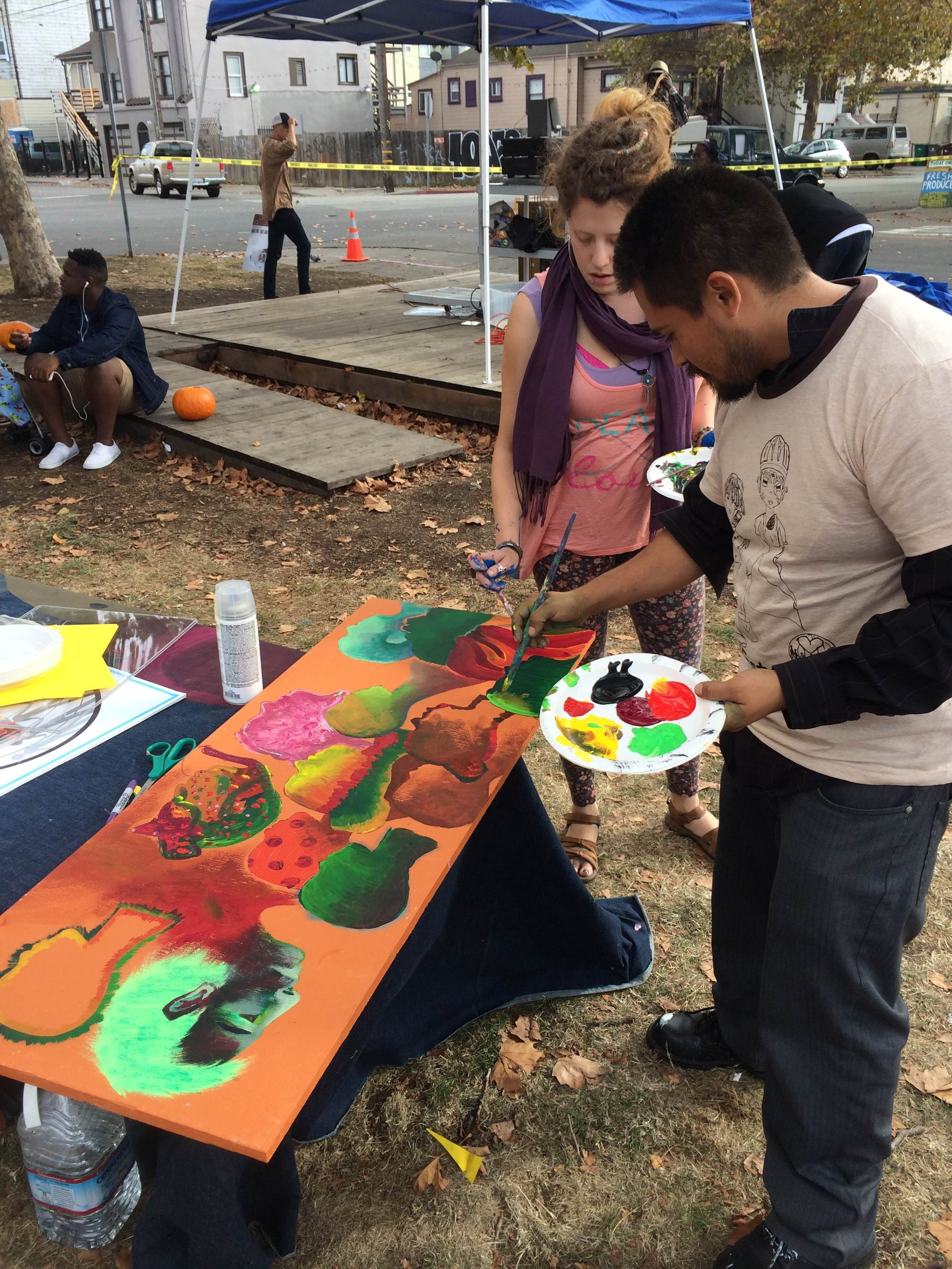 Community Art Workshop at Harvest Festival